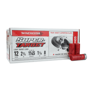 Winchester Super Target 12 Gauge 1 oz #8 Shot (Box)
