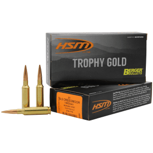 Hsm Trophy Gold 6.5 Creedmoor 140 Gr Berger Hybrid Tactical Open Tip Match (Box)