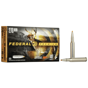 Federal Premium 270 Winchester 140 Grain Trophy Bonded (Box)