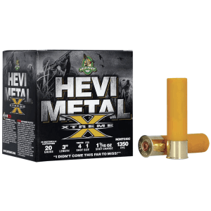 Hevi-Shot Hevi-Metal Xtreme 20 Ga 3In 1-1/16 Oz #4 Tungsten & #1 Steel (Box)