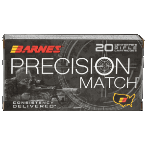 Barnes Bullets Precision Match 6.5 Creedmoor 140 Grain Open Tip Match (Box)