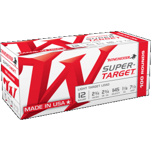 Winchester Super-target 12 Gauge 2.75 1 1/8 oz 7.5 Shot TRGT127VP (Box)