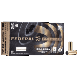 Federal Premium 38 Special 148 Grain Lead Wadcutter GM38A (Box)