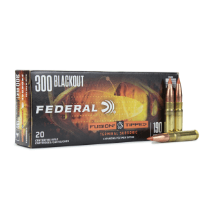 Federal Fusion Tipped 300 AAC Blackout 190 Gr (Box)