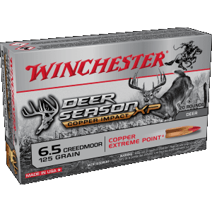 Winchester Deer Season XP Copper Impact 6.5 Creedmoor 125 Grain Copper Extreme Point (Box)