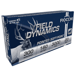 Fiocchi Field Dynamics 300 Win Mag 180 Grain PSP Interlock BT (Box)