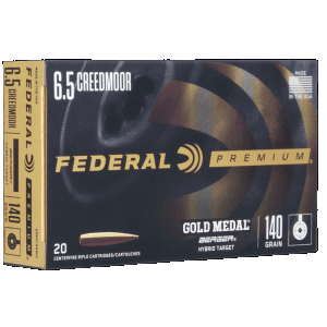 Federal Premium 6.5 Creedmoor 140 Grain Berger Hybrid Target (Box)