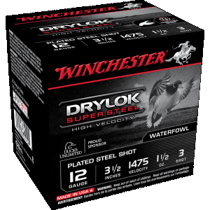 Winchester Drylok Super Steel 12 Gauge 3.50 1 1/2 oz 3 Shot (Box)