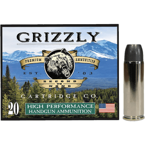 Grizzly .45 Long Colt +P 335gr Wide Long Nose Gas Check Ammo (Box)