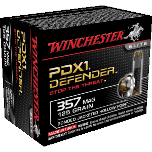 Winchester Defender 357 Magnum 125 Grain Bonded JHP S357MPDB (Box)