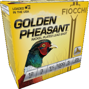 Fiocchi Golden Pheasant 12 Gauge 3 1 3/4 oz 5 Shot 123GP5 (Box)