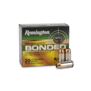 Remington Golden Saber Bonded 40 S&W 165 Grain BJHP (Box)