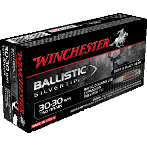 Winchester Ballistic Silvertip 30-30 Winchester 150 Grain Rapid Controlled Expansion Polymer Tip (Box)