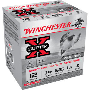 Winchester Super X 12 Gauge 3.50 1 1/4 oz 2 Shot WEX12LM2 (Box)