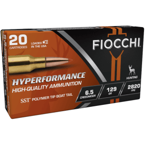 Fiocchi Hyperformance 6.5 Creedmoor 129 Grain SST (Box)