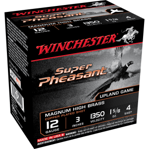 Winchester Super Pheasant 12 Gauge 3 1 5/8 oz 4 Shot X123PH4 (Box)
