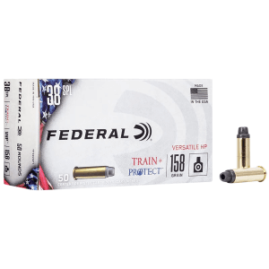 Federal Train + Protect 38 Special 158 Grain Versatile Hollow Point TP38VHP1 (Box)
