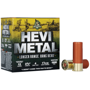 Hevi-metal Hevi-metal 12 Gauge 2.75 1 1/8 oz 4 Shot HS38704 (Box)