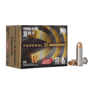 Federal Premium 38 Special 130 Grain Hydra-Shok Deep Hollow Point P38HSD1 (Box)
