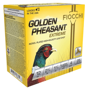Fiocchi Golden Pheasant 12 Gauge 2.75 1-3/8 oz 4 Shot (Box)