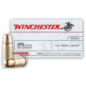 Winchester .25 ACP 50 Gr FMJ (Box)