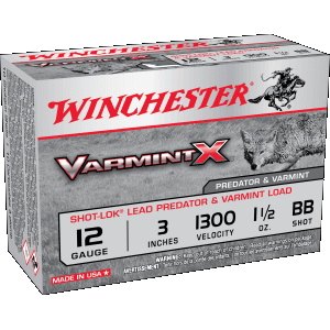 Winchester Varmint X 12 Gauge 3 1 1/2 oz BB Shot X123VBB (Box)