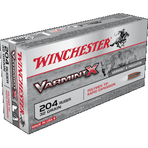 Winchester Varmint X 204 Ruger 32 Gr Polymer Tip Rapid Expansion (Box)