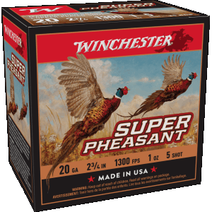 Winchester 20 Gauge 2.75 1 oz 5 Shot Copper-Plated Lead 1300 fps (Box)