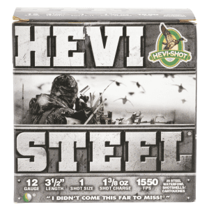 Hevishot Hevi-steel 12 Gauge 3.50 1 3/8 oz 1 Shot HS65001 (Box)