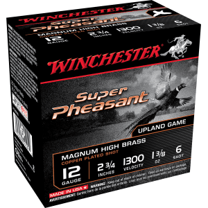 Winchester Super Pheasant 12 Gauge 2.75 1 3/8 oz 6 Shot X12PH6 (Box)