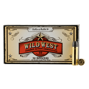 Sellier & Bellot Handgun 38 Special 158 Grain Lead Flat Nose SB38L (Box)