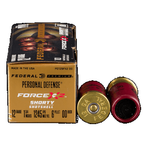 Federal Premium Force X2 12 Gauge 1.75 Shorty/Mini Shell 6 Pellet 00 Buck (Box)