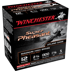 Winchester Super Pheasant 12 Gauge 2.75 1 3/8 oz 5 Shot X12PH5 (Box)