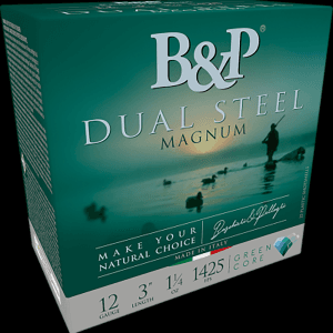 B&P Dual Steel 12 Gauge 3 1-1/8 oz 2/3 Shot (Box)