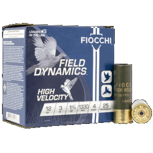 Fiocchi Field Dynamics 12 Gauge 3 1 3/4 oz 4 Shot 123HV4 (Box)