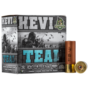 Hevishot Hevi-teal 12 Gauge 2.75 1 1/8 oz 6 Shot HS61226 (Box)