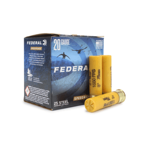 Federal Speed-Shok 20 Gauge 3 7/8 oz 2 Shot Steel (Box)