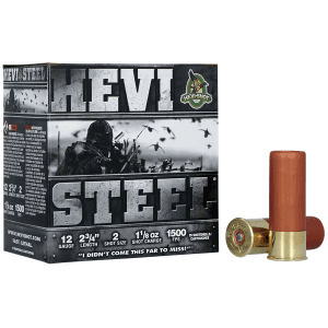 Hevishot Hevi-steel 12 Gauge 2.75 1 1/8 oz 2 Shot HS61222 (Box)