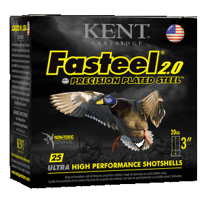 Kent Cartridge Fasteel 2.0 20 Gauge 3 7/8 oz 4 Shot K203FS244 (Box)
