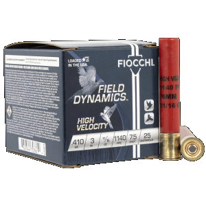 Fiocchi Field Dynamics 410 Gauge 3 11/16 oz 7.5 Shot 410HV75 (Box)