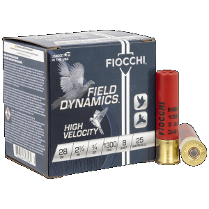 Fiocchi Field Dynamics 28 Gauge 2.75 3/4 oz 8 Shot (Box)