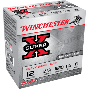 Winchester 12 Gauge 2.75 1-1/4 oz 8 Shot 1220 fps (Box)