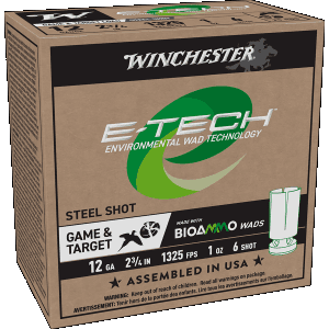 Winchester E-Tech 12 Gauge 2.75 1 oz 6 Shot (Box)
