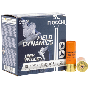 Fiocchi Field Dynamics 12 Gauge 2.75 1 1/4 oz 7.5 Shot 12HV75 (Box)