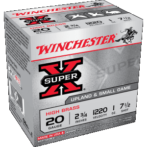 Winchester Super X 20 Gauge 2.75 1 oz 7.5 Shot X207 (Box)