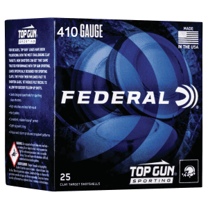 Federal Top Gun 410 Gauge 2.50 1/2 oz 9 Shot TGS412149 (Box)