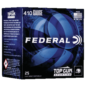 Federal Top Gun 410 Gauge 2.50 1/2 oz 7.5 Shot TGS4121475 (Box)