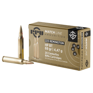 PPU Match 223 Rem 69 Gr HPBT 20 Rounds (Box)