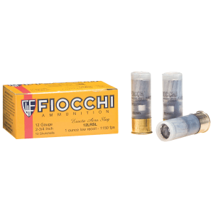 Fiocchi Low Recoil 12 Gauge 2.75 1 oz Aero Rifled Slug (Box)