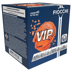 Fiocchi Exacta Target 410 Gauge 2.50 1/2 oz 9 Shot 410VIP9 (Box)